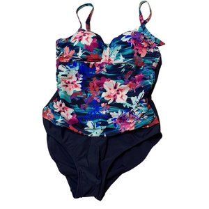 NWT Christina Floral Multicolor One Piece Swimsuit